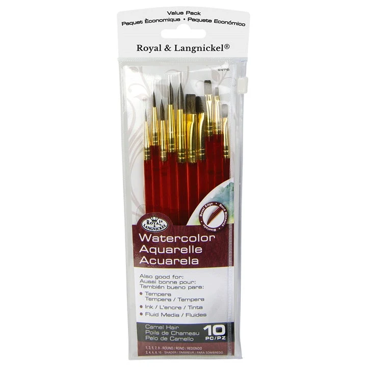 Watercolor Painting Brush Set of 10