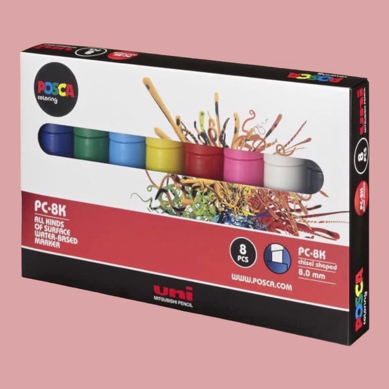 Uni Posca Acrylmarker PC-8K - 8 Marker 8 mm