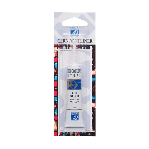 Lefranc & Bourgeois - 20ml Gold Lead - Vitrail Glass & Tile Paint Outliner
