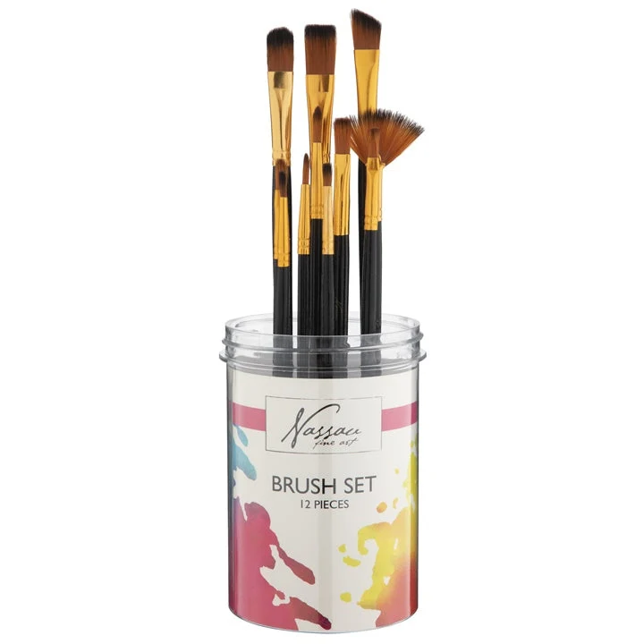 Nassau Brush Set in Plastic Case