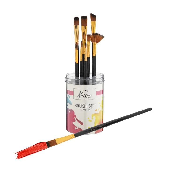 Nassau Brush Set in Plastic Case