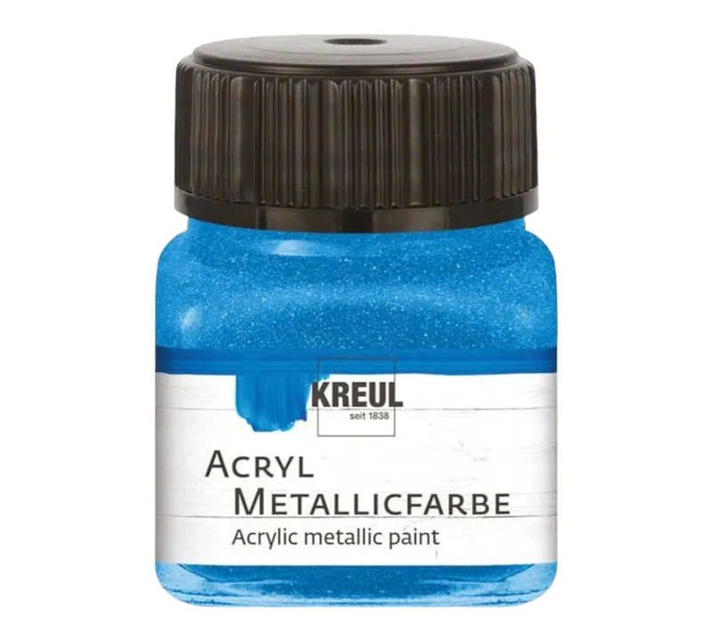 Kreul Acryl Metallicfarbe Blau 77275