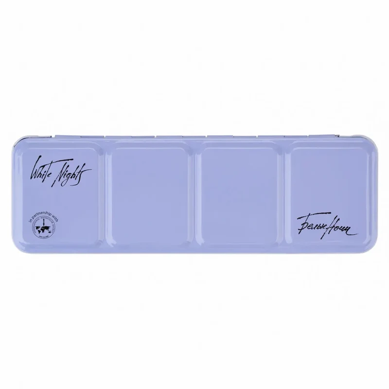 Nevskaya Palitra White Nights ™ Aquarellfarbe Set im Metallkasten 21 x 2,5 ml Näpfchen