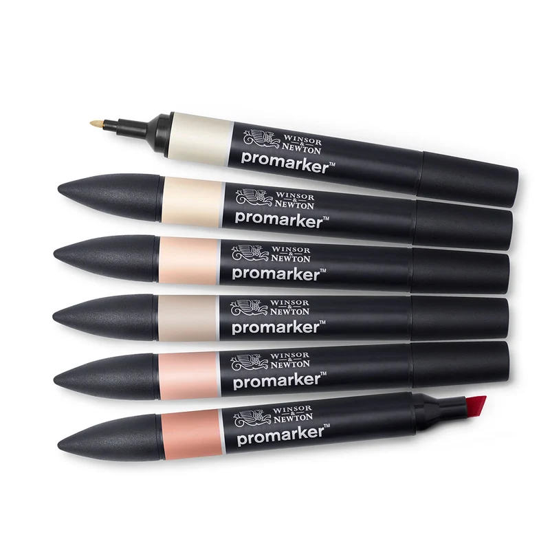 Winsor and Newton - PROMARKER 6 Set SKIN TONES SET 1
