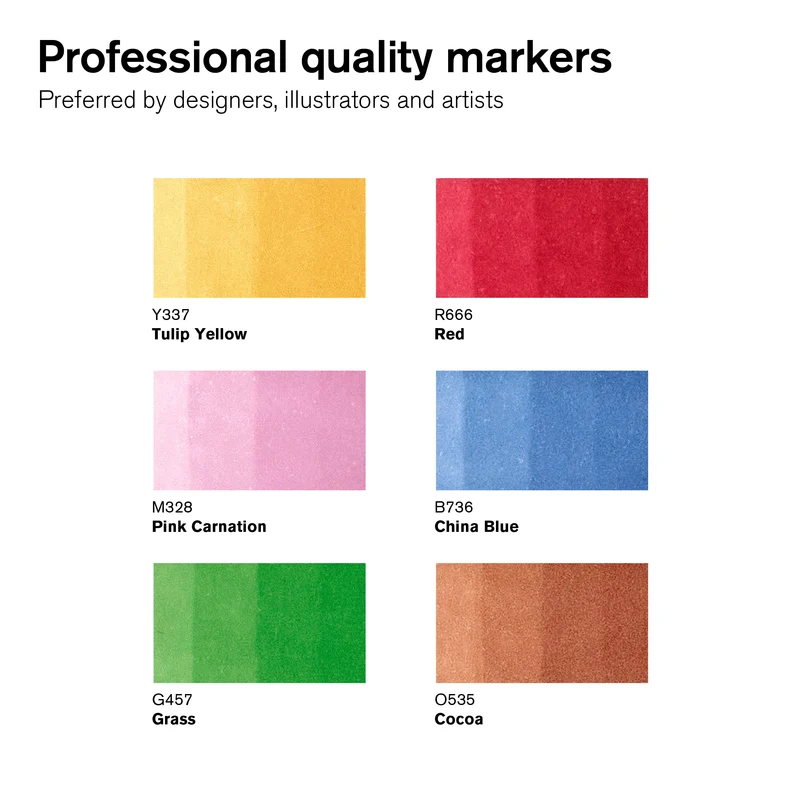 Winsor and Newton - PROMARKER 6 Set MID TONES