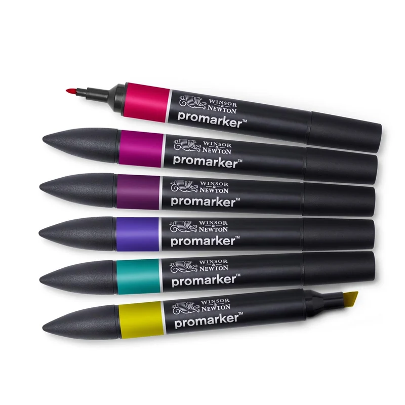 Winsor and Newton - PROMARKER 6 Set RICH TONES