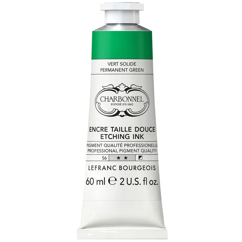 Charbonnel - Etching Ink - 60ml Perm Green (S6)