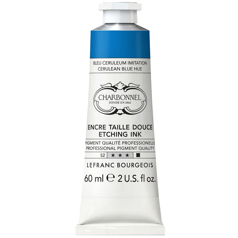 Charbonnel - Etching Ink - 60ml Cerulean Blue (S2)