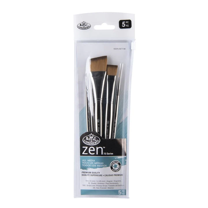 Royal and Langnickel Zen 73 Paint Brush Set of 5