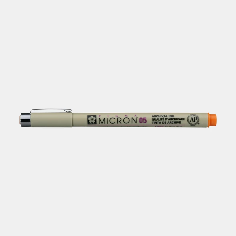 Sakura Pigma Micron 05 Fineliner, 0.45 mm, Set of 6 Colors