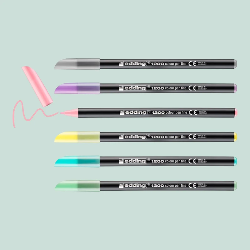 Edding 1200 Colour Pen, 6er Set