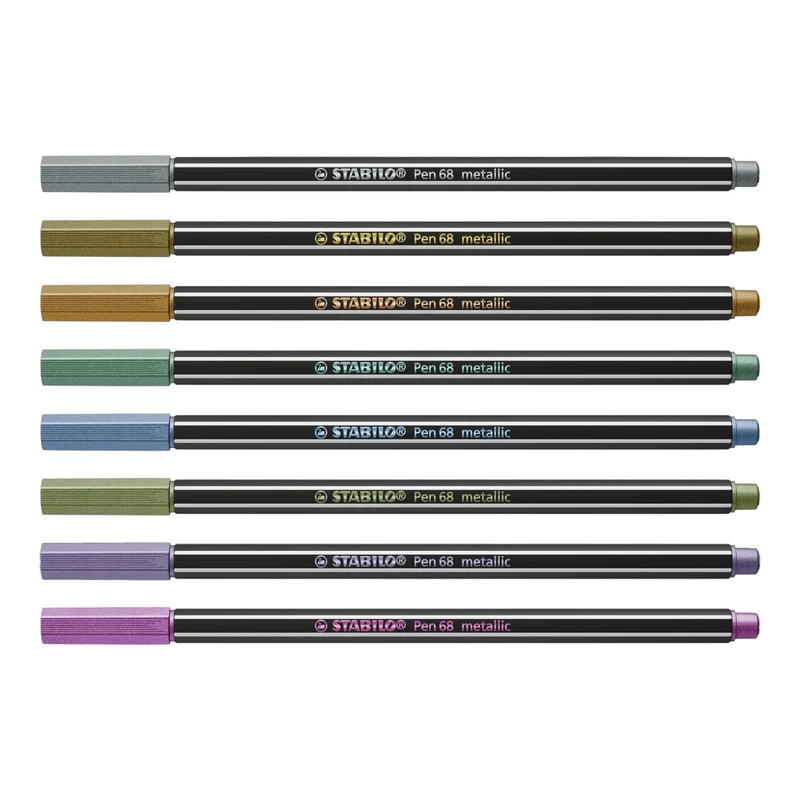 Stabilo Fasermaler Pen 68 Metallic, 8er Set