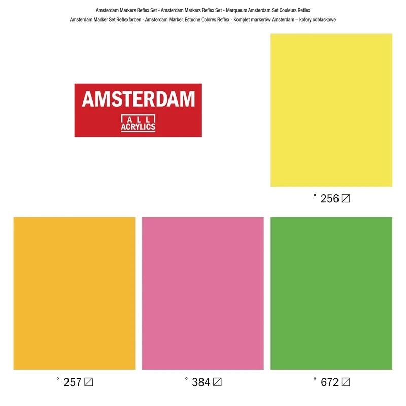Amsterdam Acrylmarker Reflexset | 4 Farben