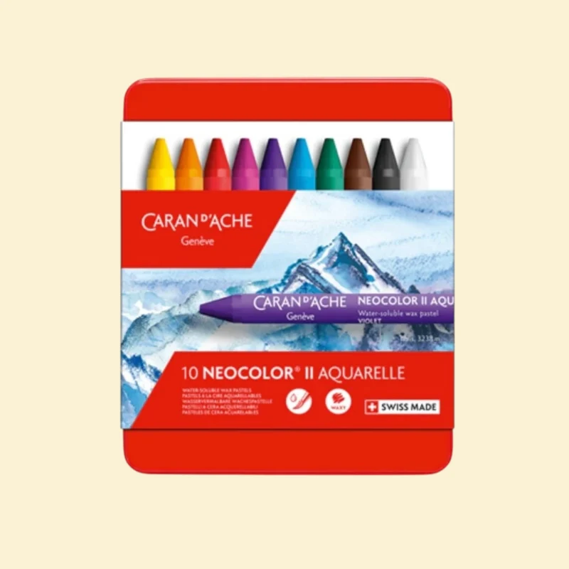 Caran d'Ache Neocolor ™ II Wax Pastell 10 Farben