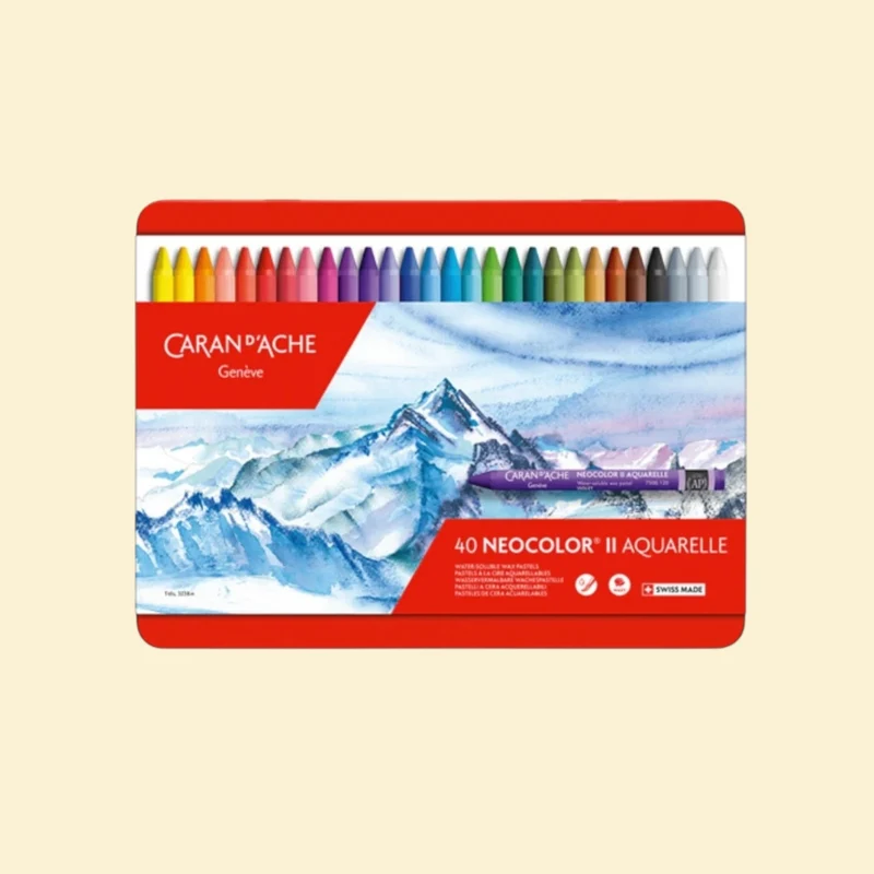 Caran d'Ache Neocolor ™ II Wax Pastell 40 Farben