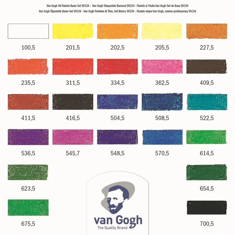 Van Gogh Basis-Set Öl Pastell 24 Farben