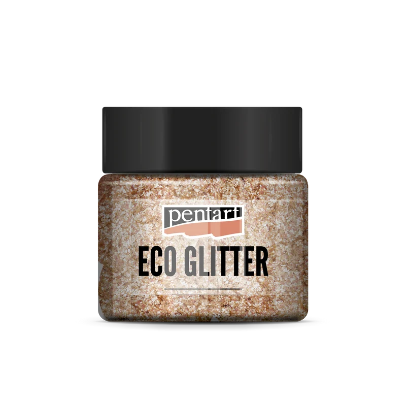 Pentart Eco Glitter fini šljokice rose gold 15 g