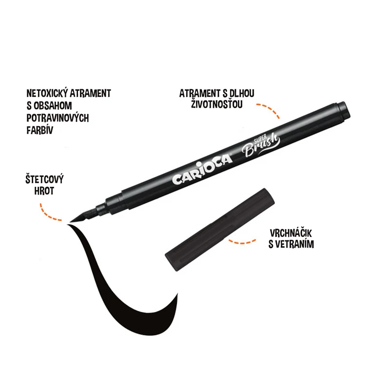 Carioca Brush Pinselstifte, 10er-Set, Farbmix