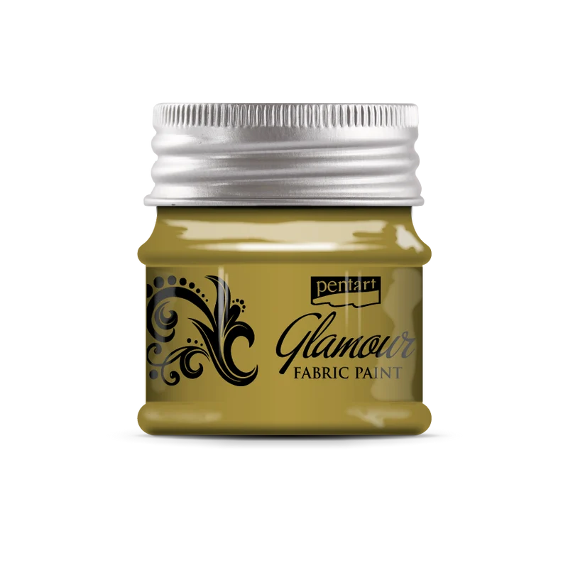 Pentart glamour χρώμα για ύφασμα και δέρμα 50 ml