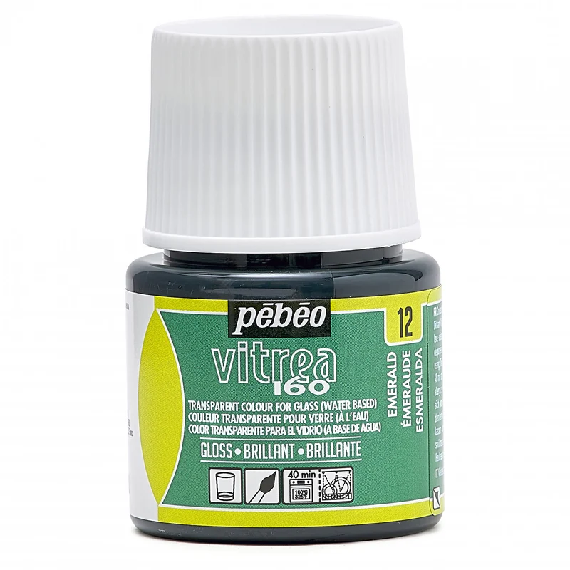 Χρώμα βιτρό για γυαλί Pebeo Vitrea 160 γυαλιστερό 45 ml