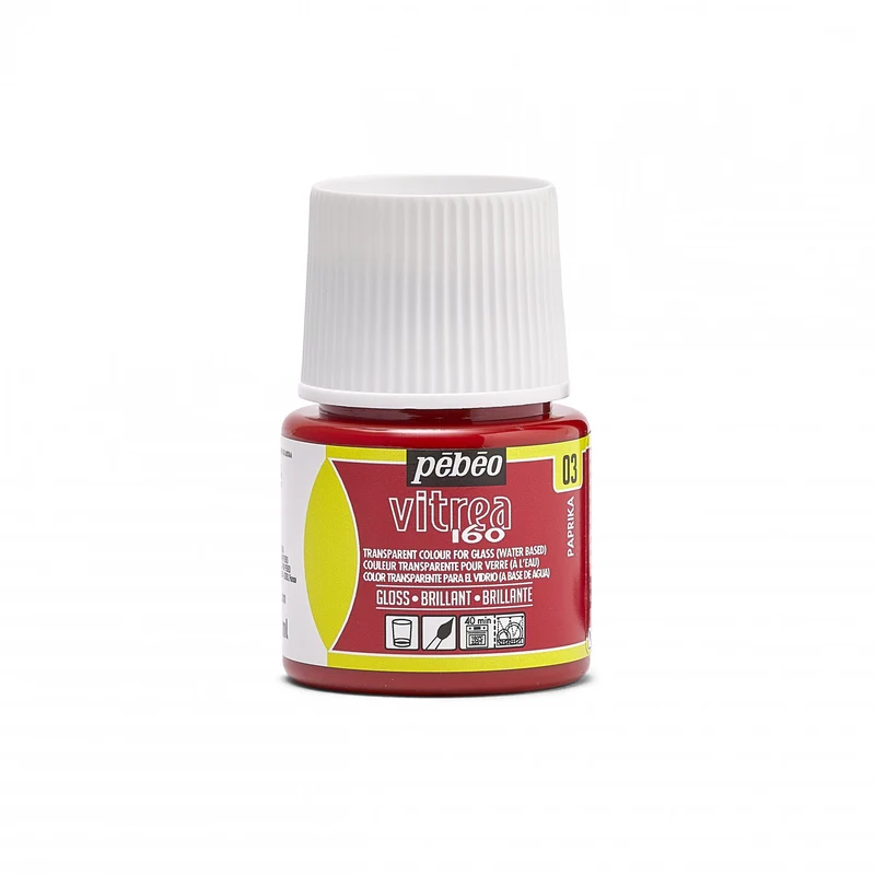 Χρώμα βιτρό για γυαλί Pebeo Vitrea 160 γυαλιστερό 45 ml
