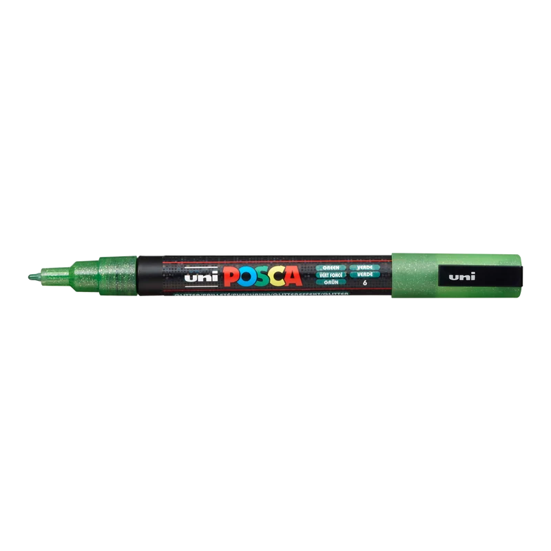 Posca marker PC-3ML, 0,9–1,3 mm, z bleščicami