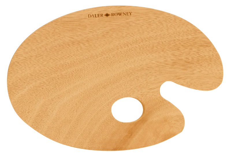 Tavolozza da pittura ovale in legno DALER ROWNEY 20 x 30 cm