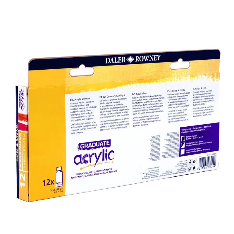 DALER ROWNEY Graduate Acrylfarben-Set