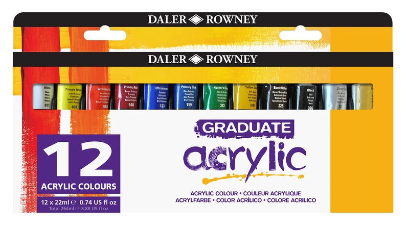 DALER ROWNEY Graduate Acrylfarben-Set