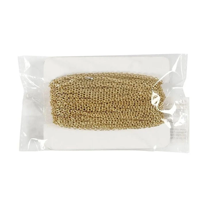 Gold-Plated Chain, 2 mm x 20 m