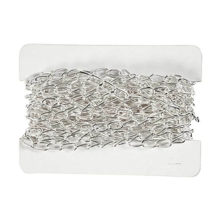 Silver-Plated Chain 6 mm x 5 m