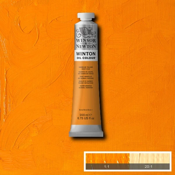 Winsor and Newton - Winton Oil Colour - 200ml - Cadmium Yellow Deep (46)