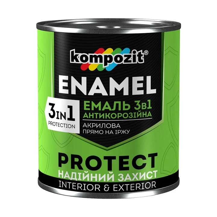 KOMPOZIT PROTECT 3-in-1 Anti-Corrosion Enamel, 2.4 kg