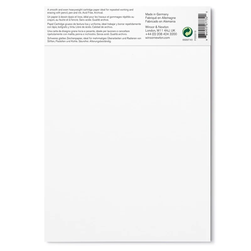 Winsor and Newton - Smooth Surface Cartridge 220gsm Gummed - A5