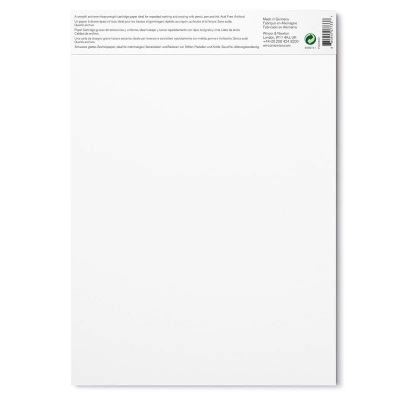 Winsor and Newton - Smooth Surface Cartridge 220gsm Gummed - A4