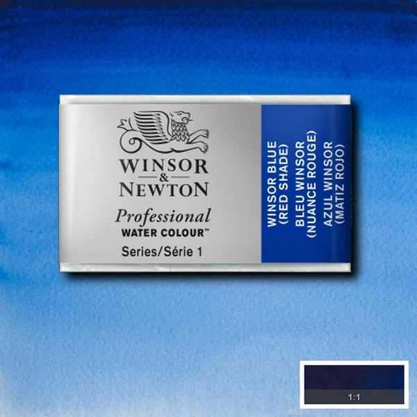 Winsor and Newton - Professional Artists' Watercolour Whole Pan - WP - Winsor Blue Red Shade