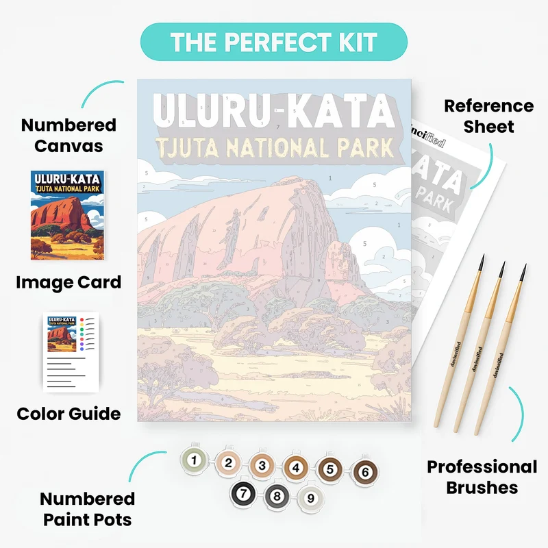 Uluru-Kata Tjuta National Park - Paint by Numbers Kit