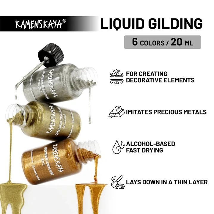 Kamenskaya Liquid Metals for Gilding 20 ml