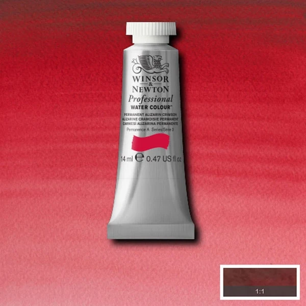 Winsor and Newton - Professional Artists' Watercolour - 14ml - Permanent Alizarin Crimson