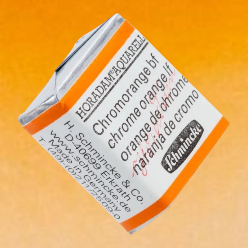 Schmincke HORADAM Aquarellfarbe 1/2 Näpfchen № 214 Chromorange