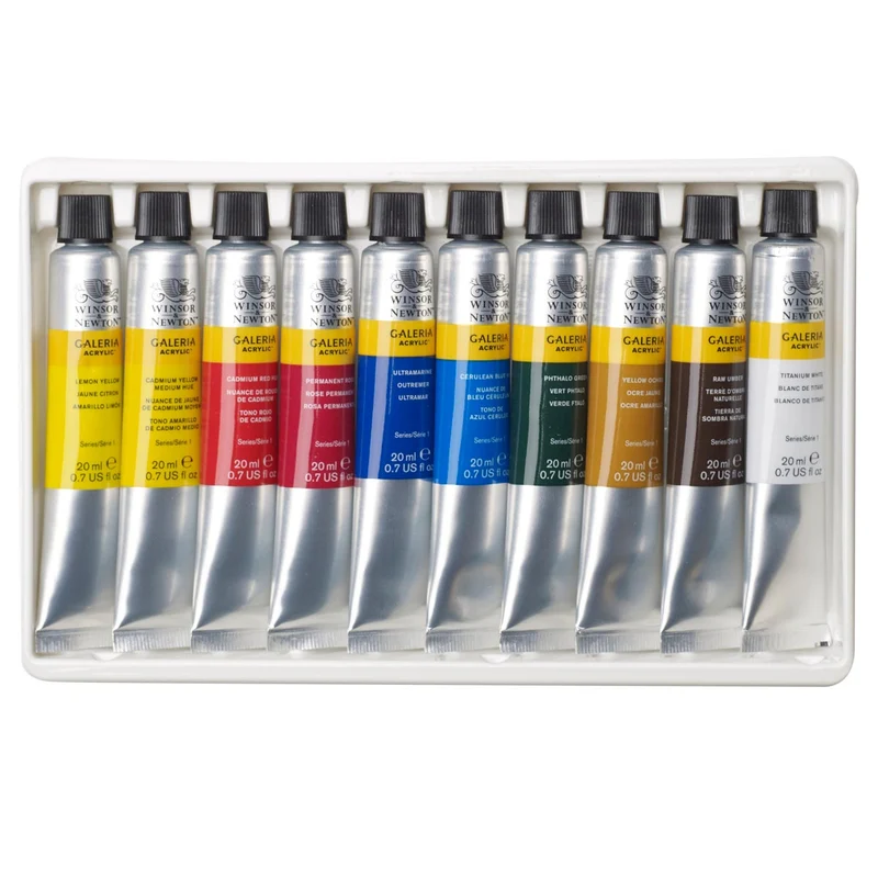 Winsor and Newton - Galeria Acrylic Tube Set - 10 x 20ml