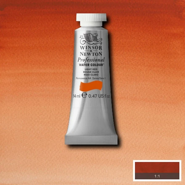 Winsor and Newton - Professional Artists' Watercolour - 14ml - Light Red