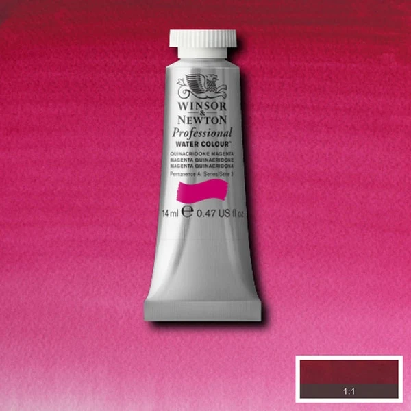 Winsor and Newton - Professional Artists' Watercolour - 14ml - Quinacridone Magenta