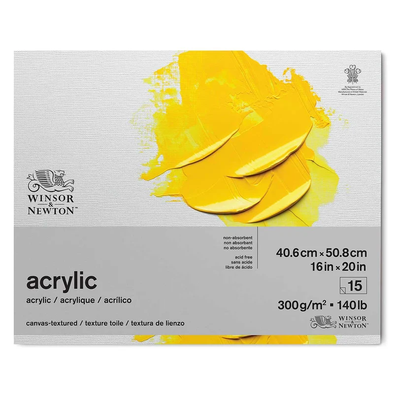Winsor and Newton - Acrylic Pad - 20 x 16" 300gsm