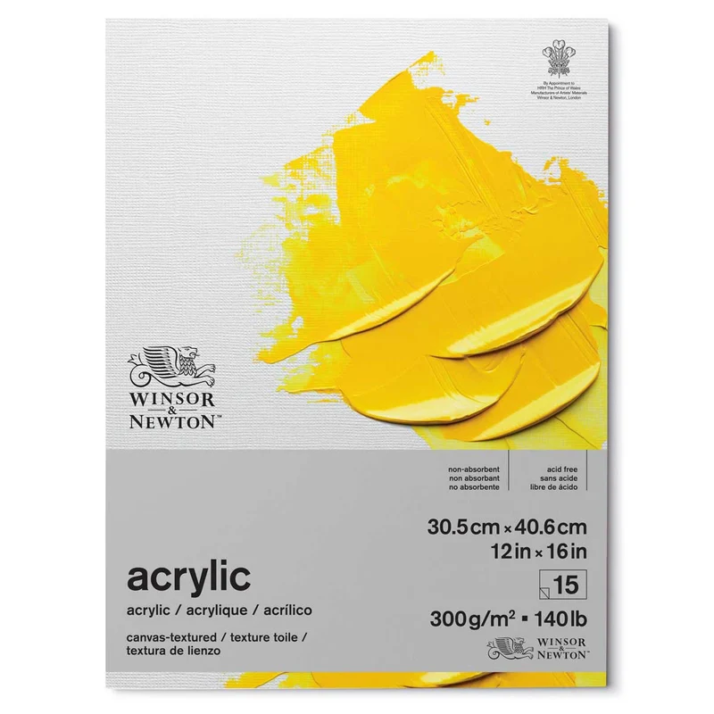 Winsor and Newton - Acrylic Pad - 16 x 12" 300gsm