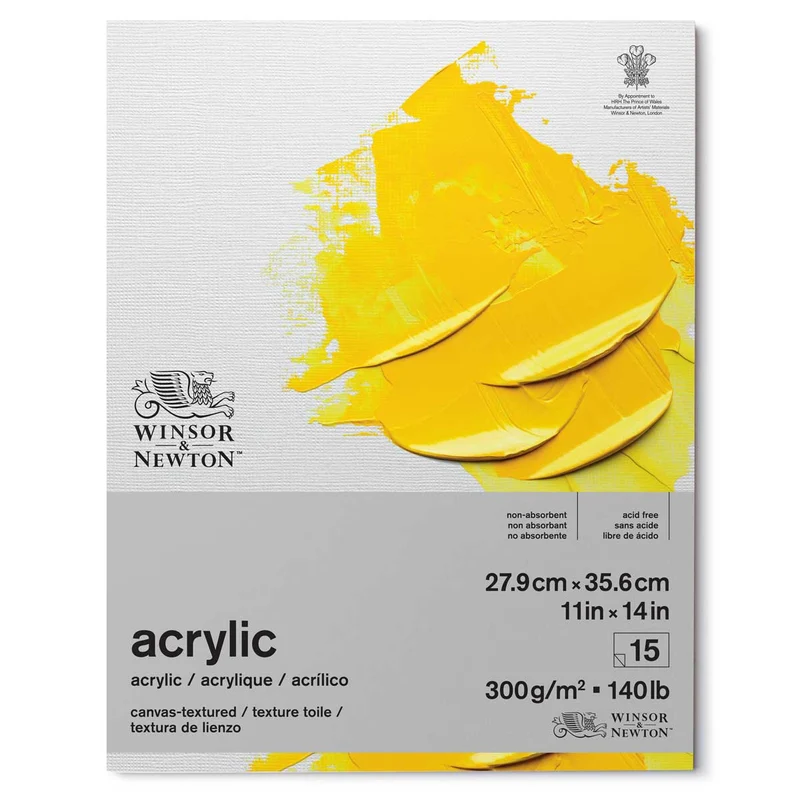 Winsor and Newton - Acrylic Pad - 14 x 11" 300gsm