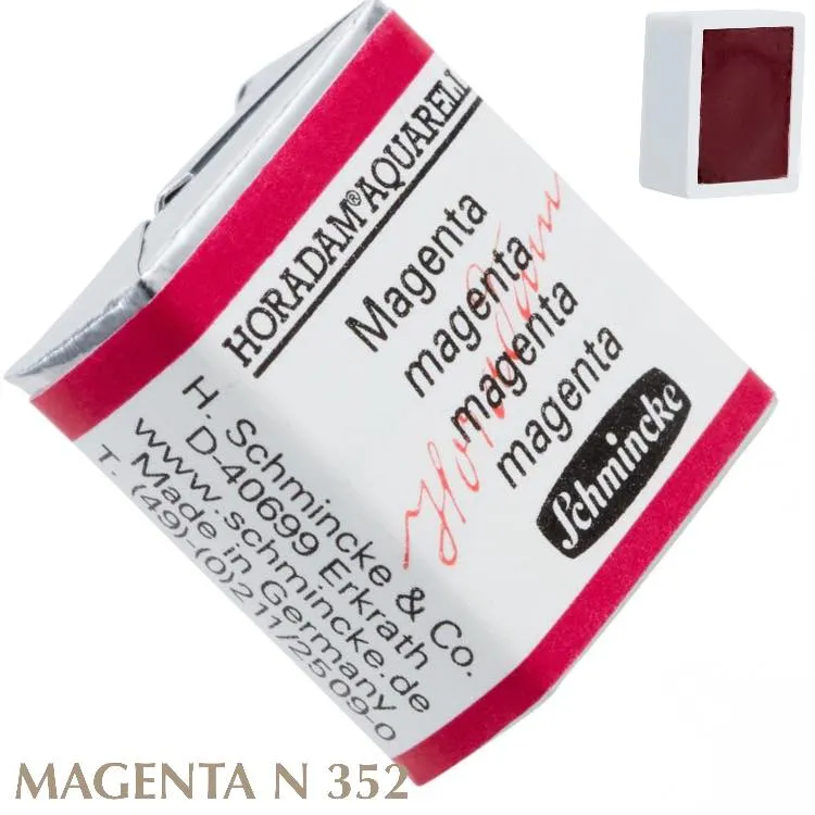 Schmincke HORADAM Aquarellfarbe 1/2 Näpfchen № 352 Magenta