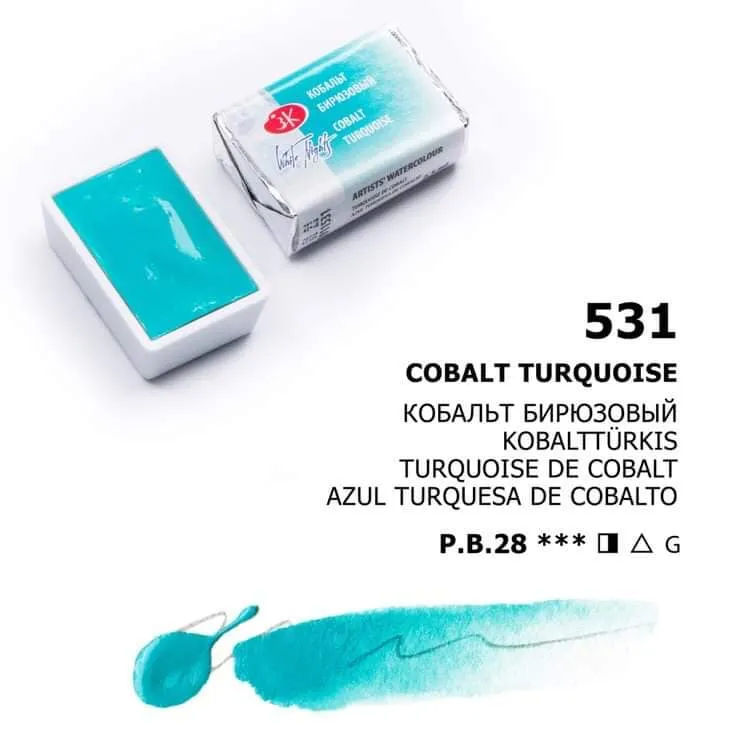 White Nights Aquarellfarbe Näpfchen № 531 Kobalttürkis