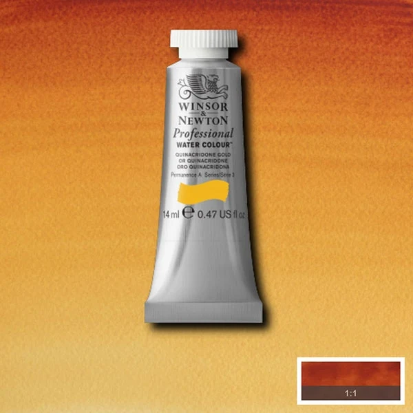 Winsor and Newton - Professional Artists' Watercolour - 14ml - Quinacridone Gold