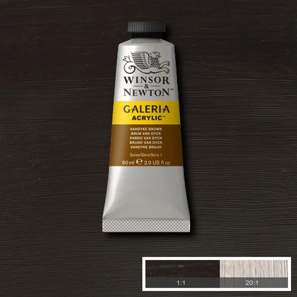 Winsor and Newton - Galeria Acrylic Colour - 60ml - Vandyke Brown